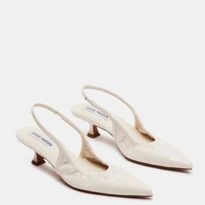 Steve Madden Cream Slingback Heels